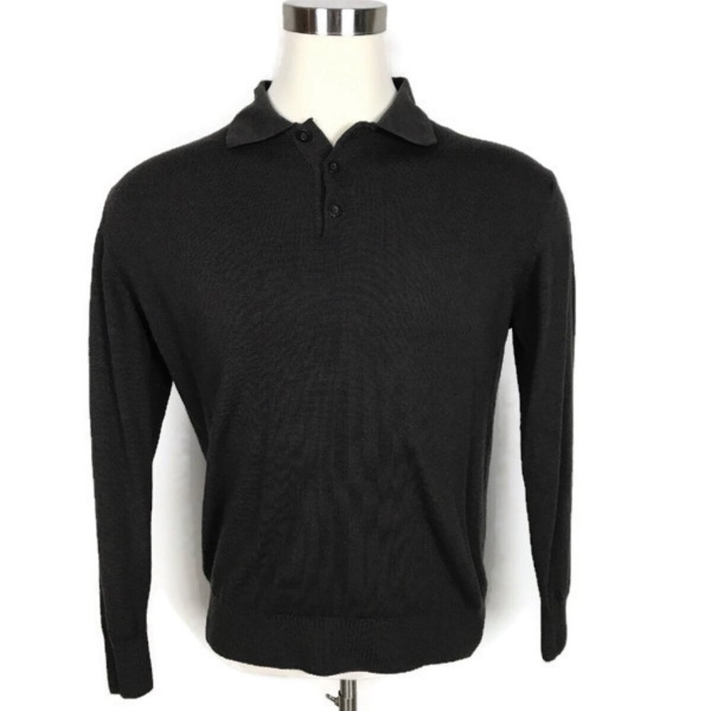 Zara Man 100% Wool Collared Sweater Size XL
